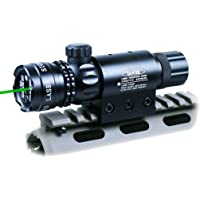 Los mejores  - IRON JIAS Punto láser Verde Ajustado Fuera del Alcance del Rifle Vista Escopeta cañón de un Rifle con